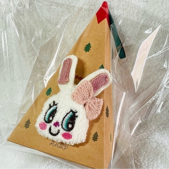 NWT Fox & Bunny Christmas Gift Socks - 3D Fluffy Thick Warm Winter Socks M 5-10 - Picture 7 of 13